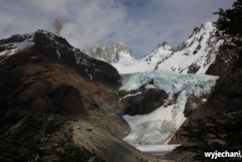 02 Laguna de Los Tres - w drodze - Glaciar Piedras Blancas