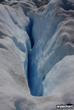 08 Perito Moreno - spacer - szczeliny lodowcowe
